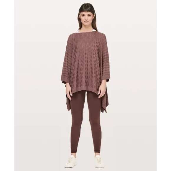 Lululemon Spanish Oak Woven Divinity Poncho - Picture 1 of 10